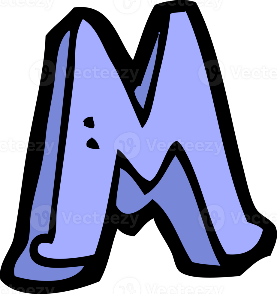 cartoon letter M png