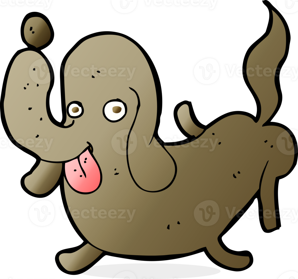 cartoon dog sticking out tongue png