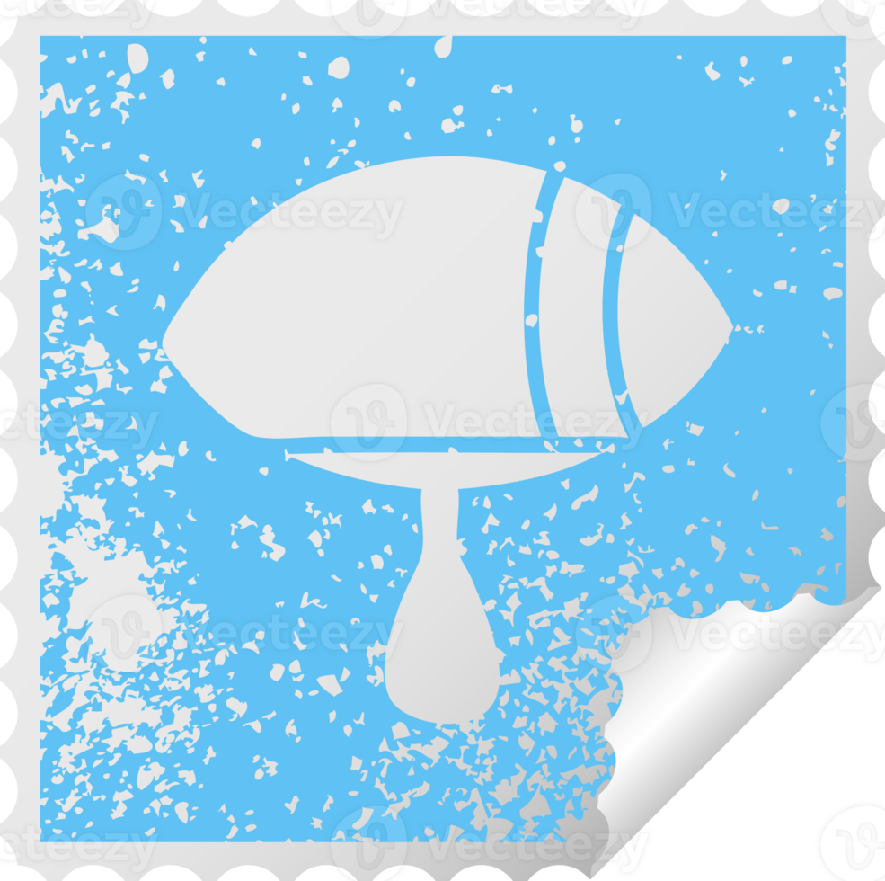 distressed square peeling sticker symbol crying eye looking to one side png
