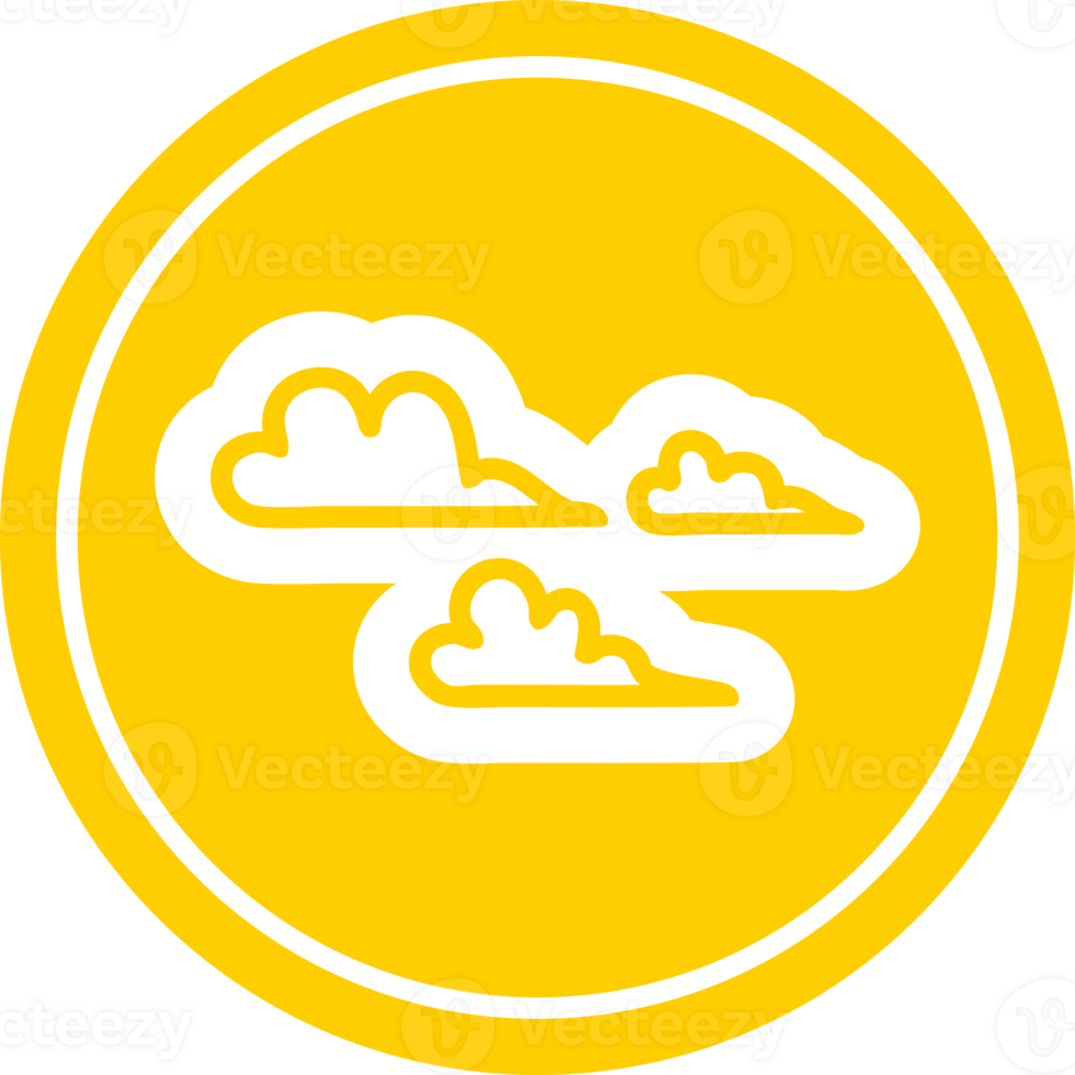 weather cloud circular icon png