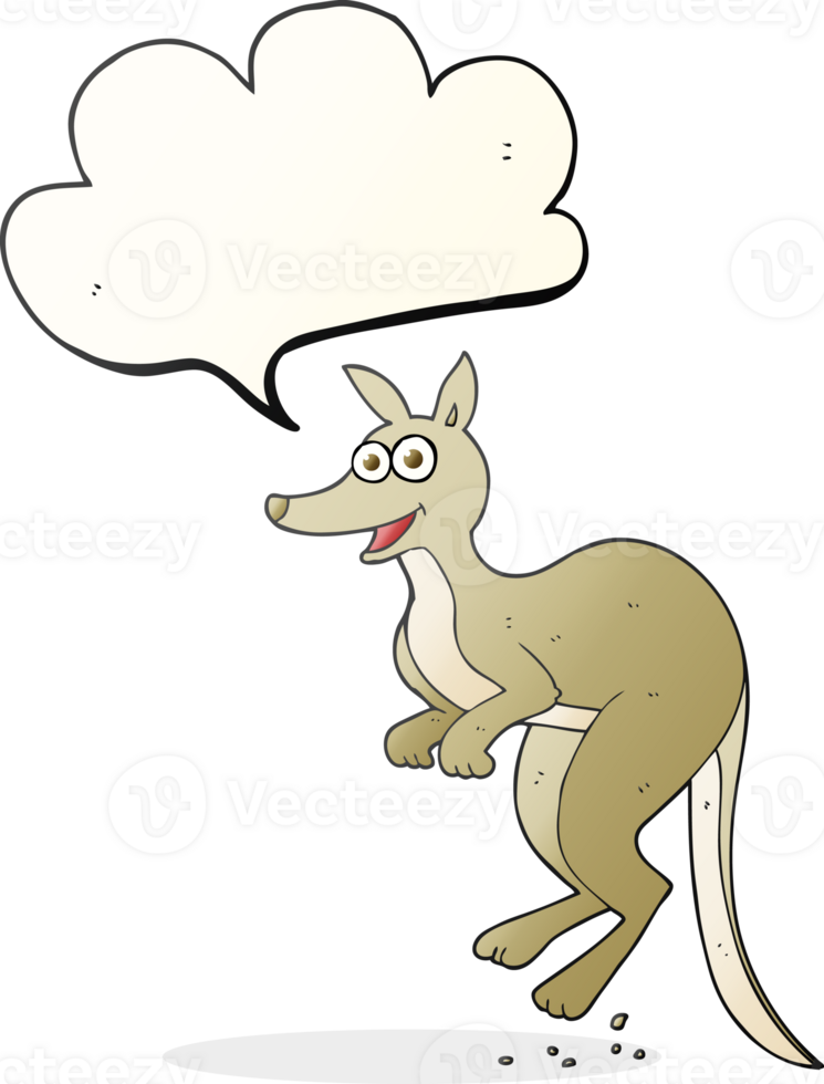 speech bubble cartoon kangaroo png