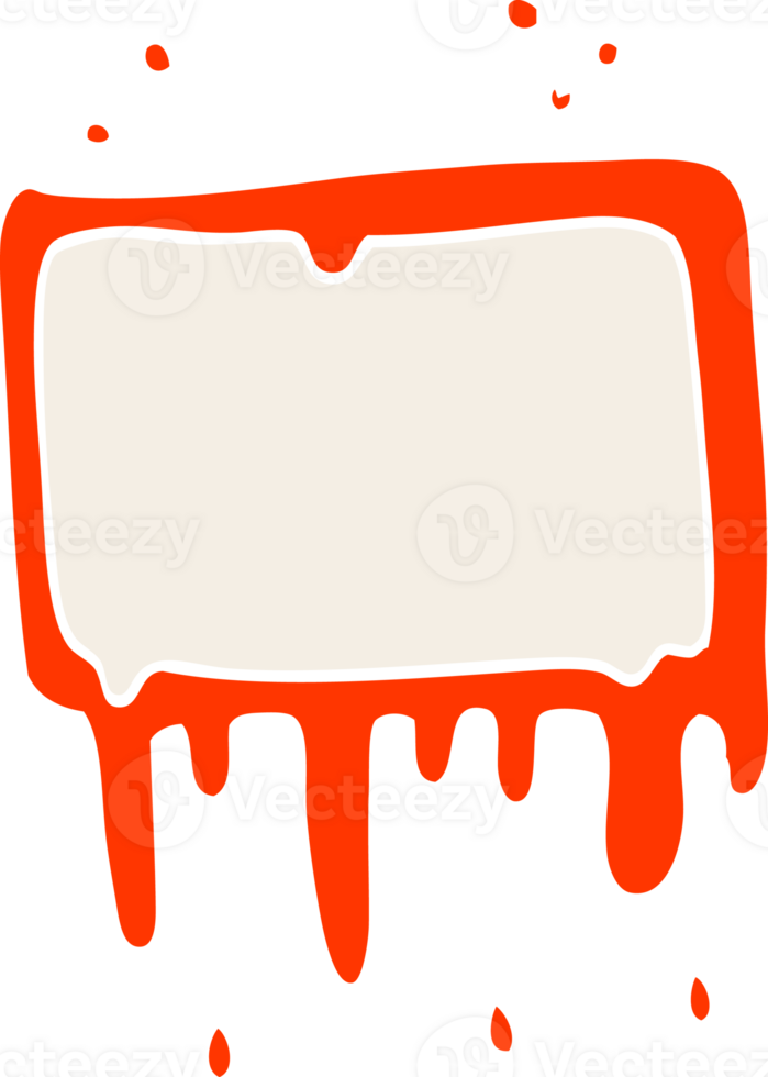 cartoon doodle bloody banner png