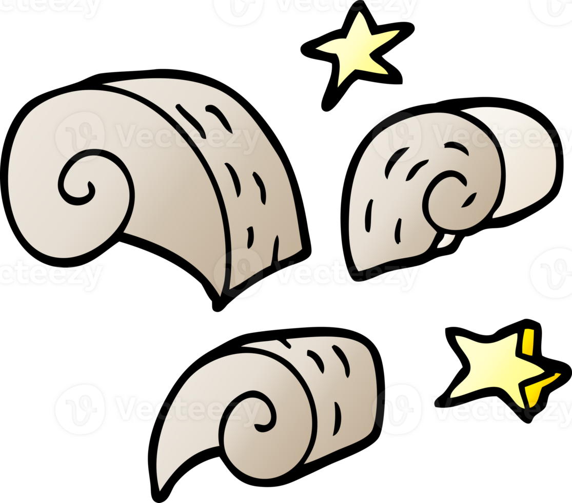 cartoon doodle swirl decorative elements png