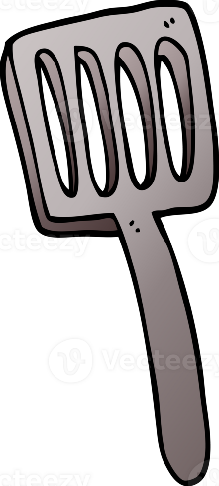 cartoon doodle food spatula png