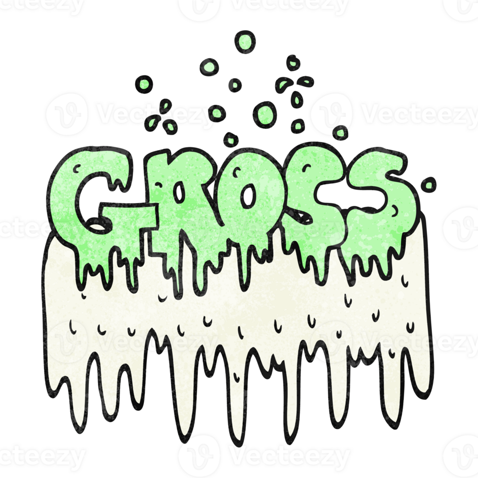 textured cartoon gross symbol png