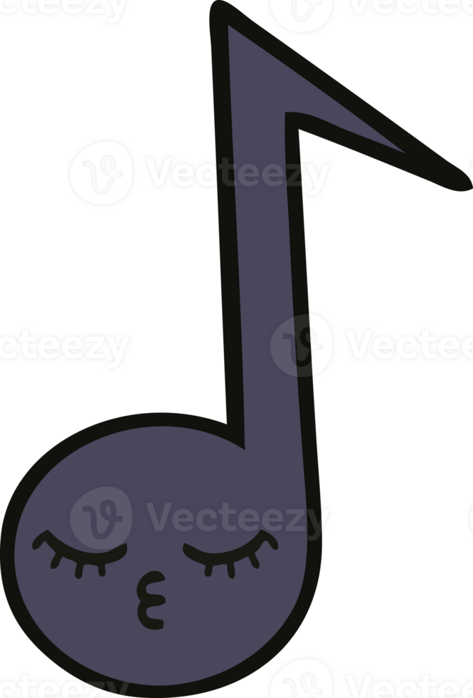cute cartoon musical note png