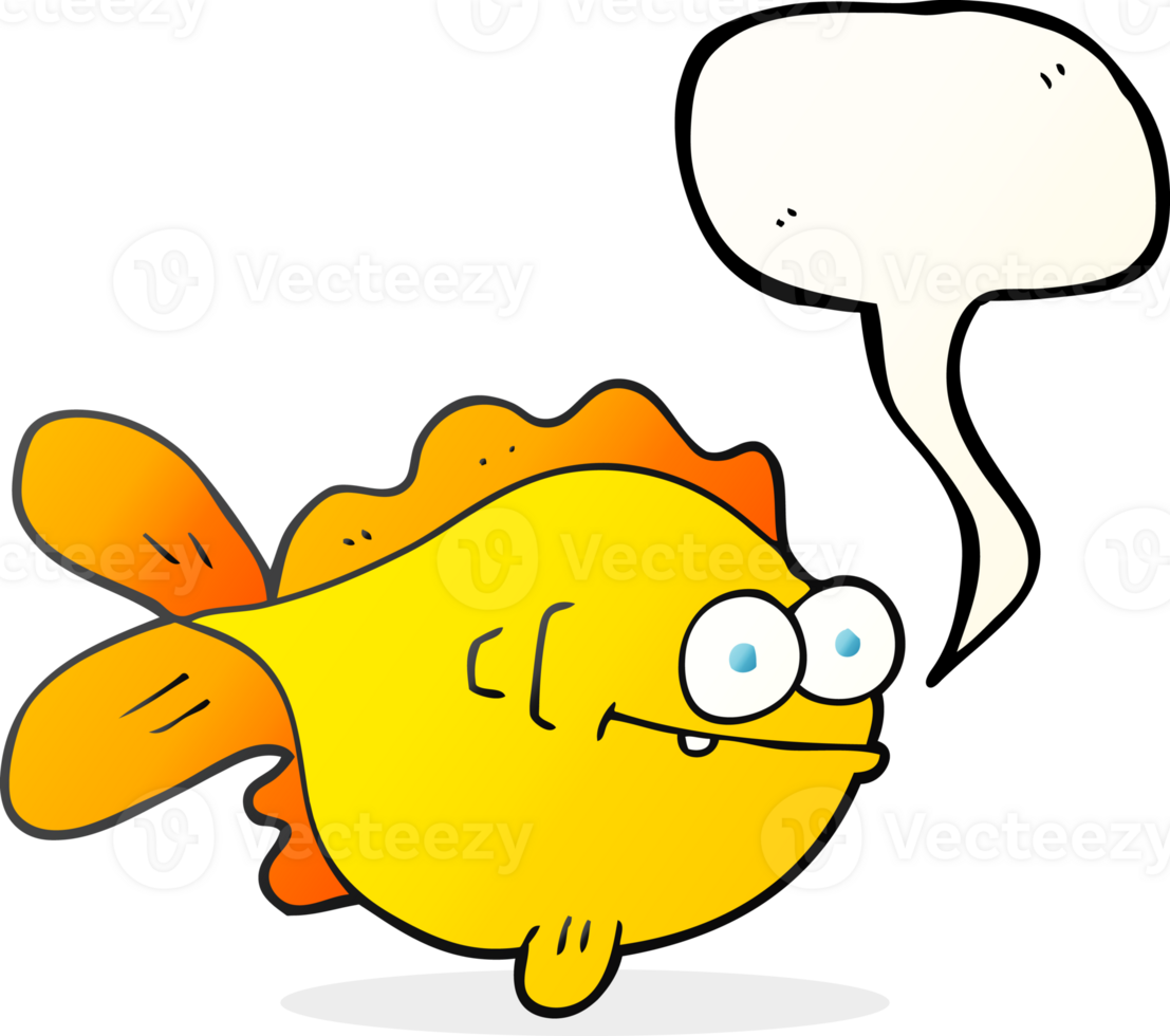 speech bubble cartoon fish png