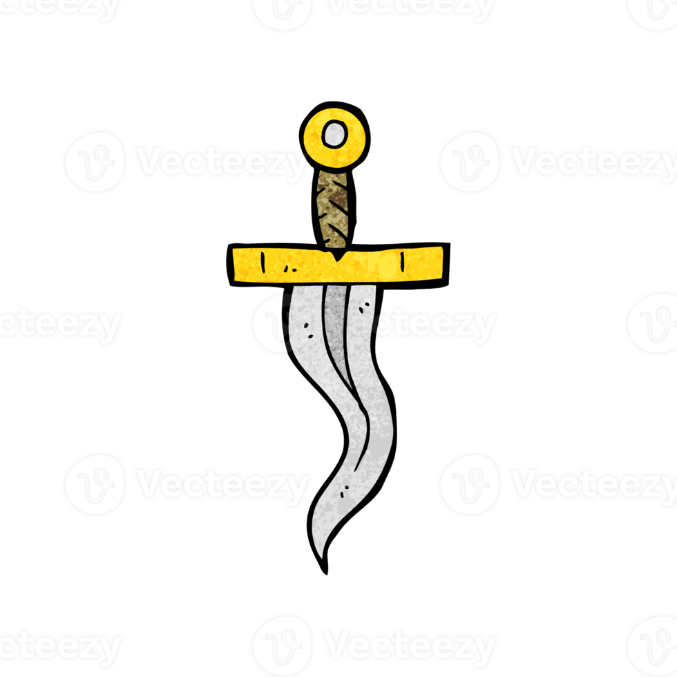 cartoon dagger tattoo png