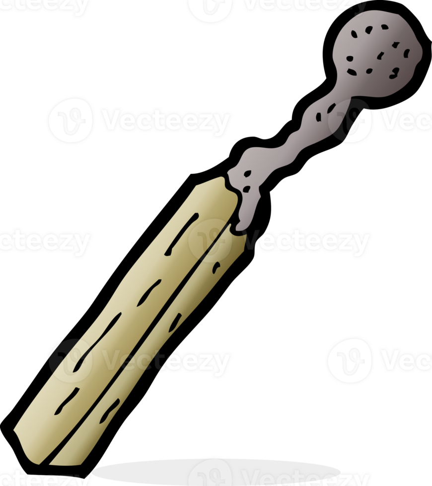 cartoon burnt match png