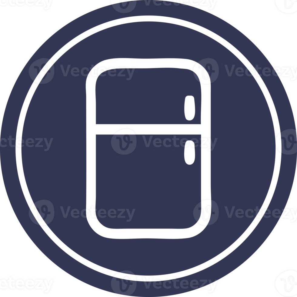 kitchen refrigerator circular icon symbol png