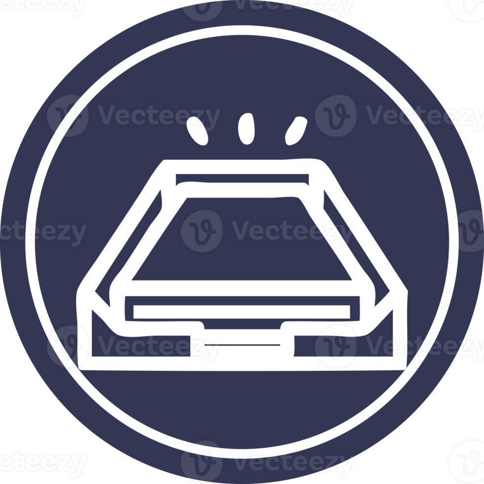 low office paper stack circular icon symbol png
