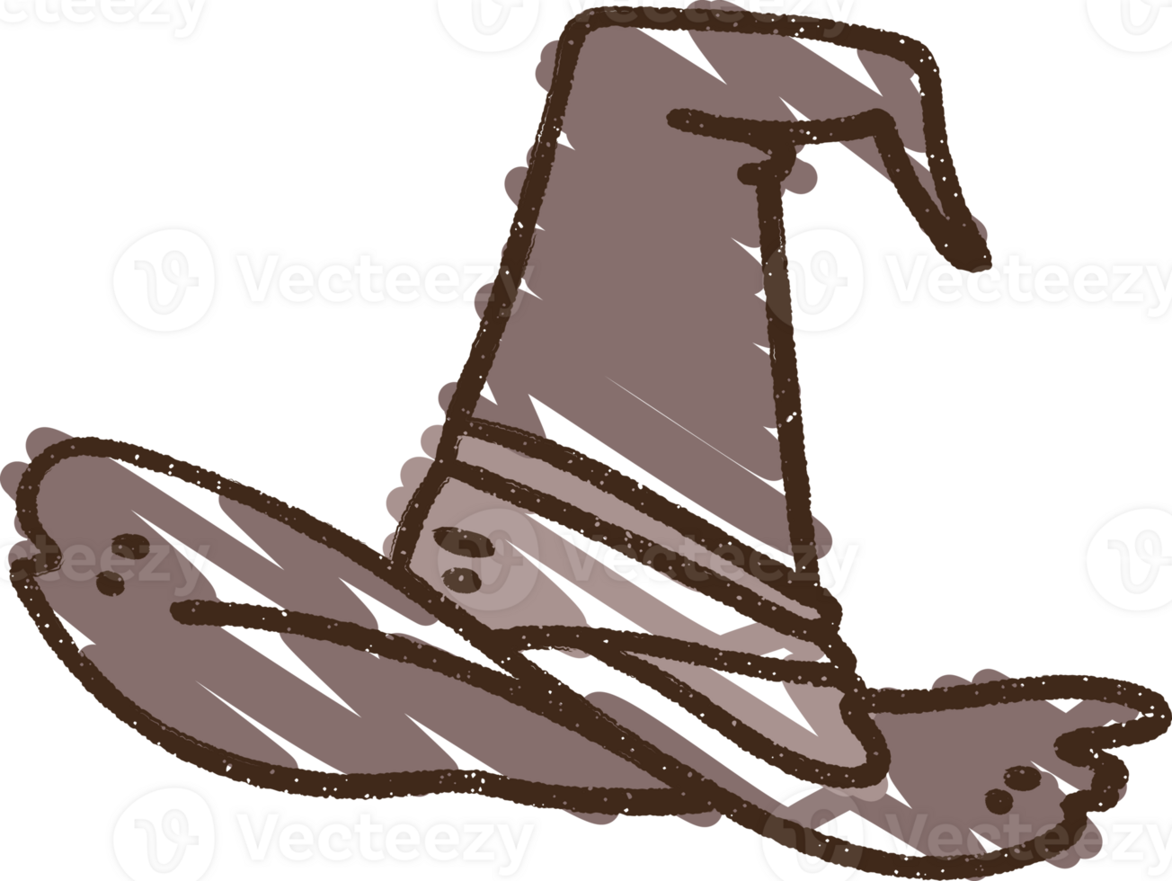 Witch Hat Chalk Drawing png