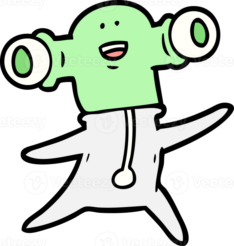 friendly cartoon alien png