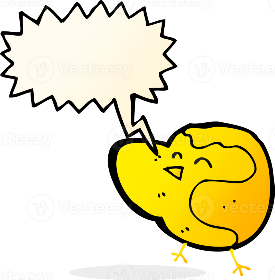cartoon bird with speech bubble png