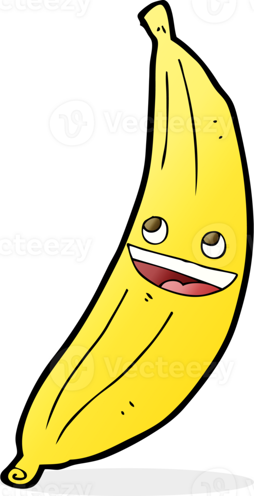 cartoon happy banana png