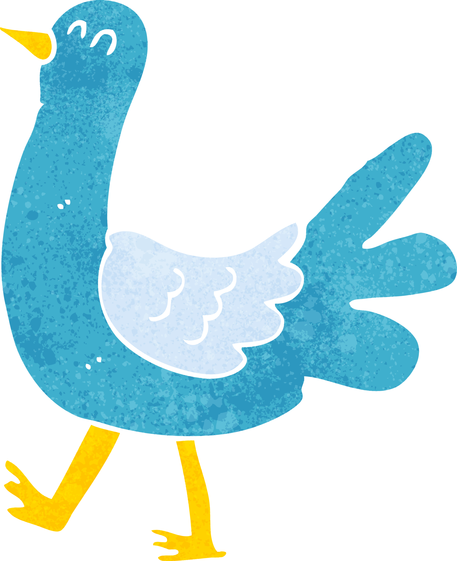 cartoon walking bird 44970150 PNG