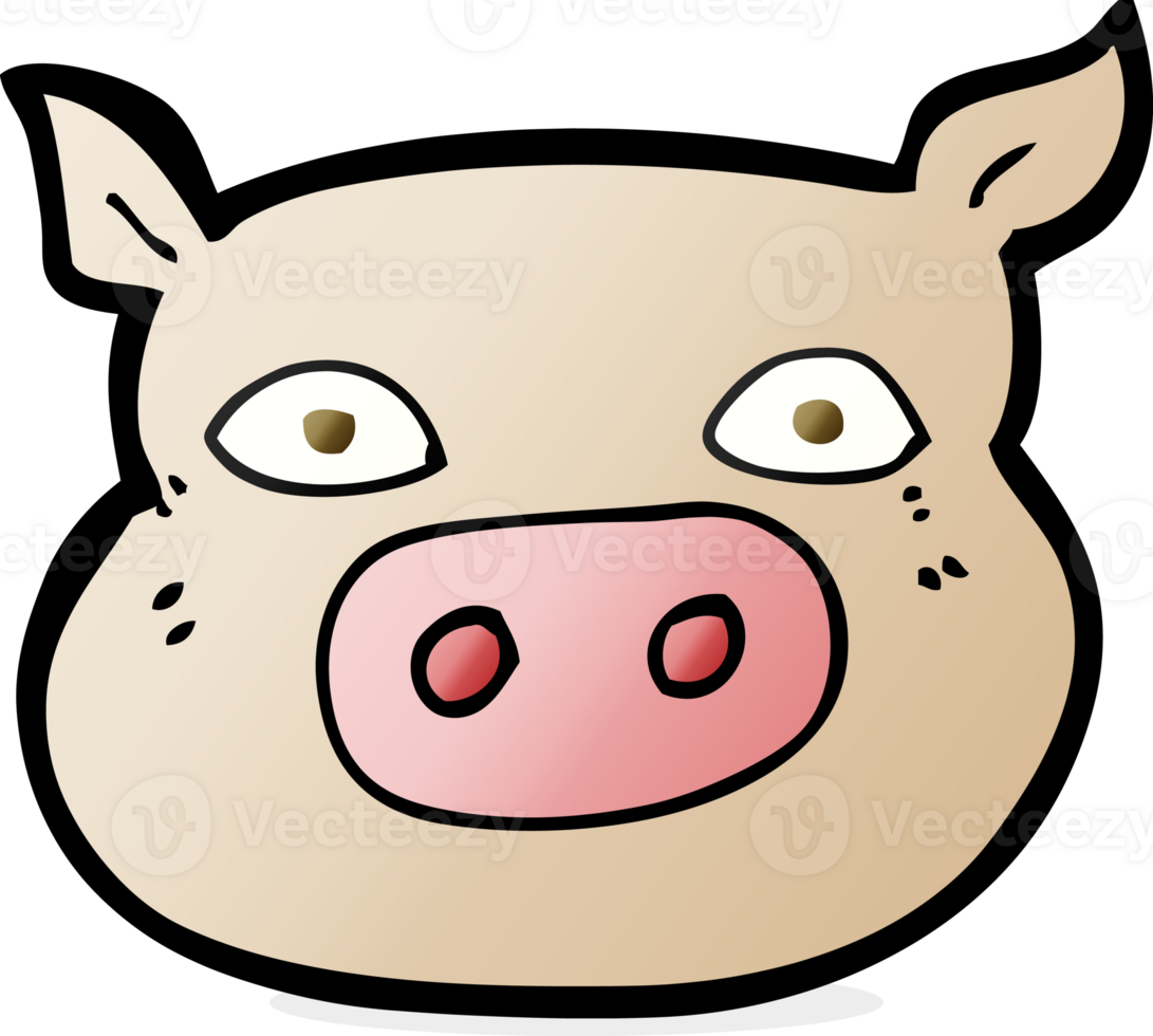 cartoon pig face png