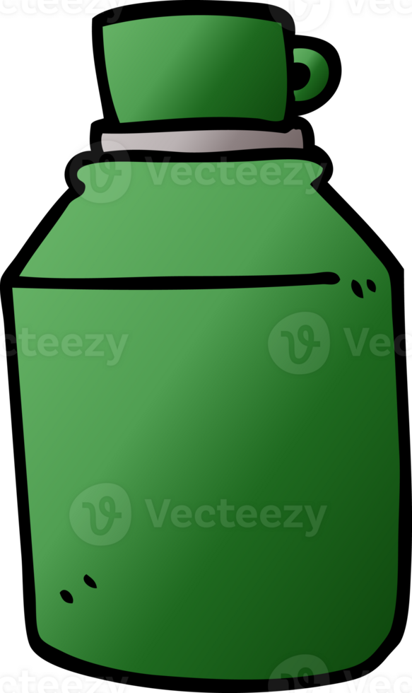 cartoon doodle hot drinks flask png