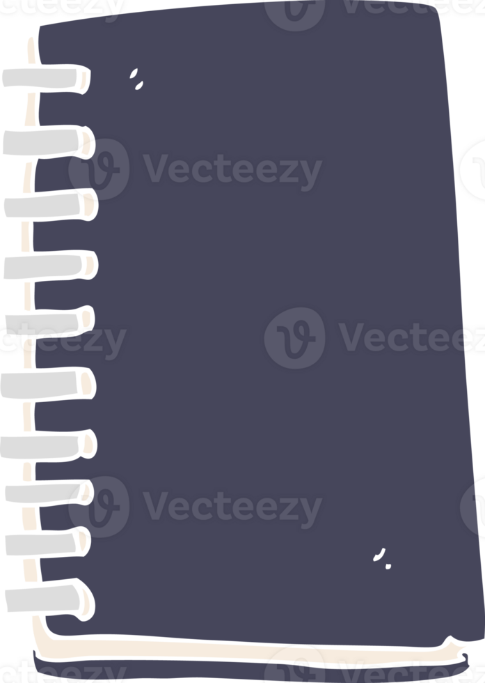 flat color illustration of note book png