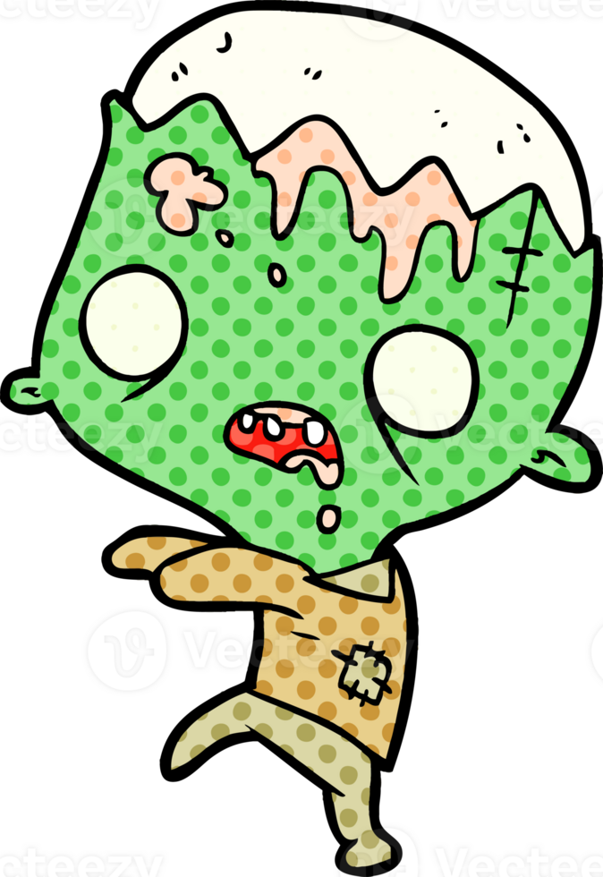 cute cartoon zombie png