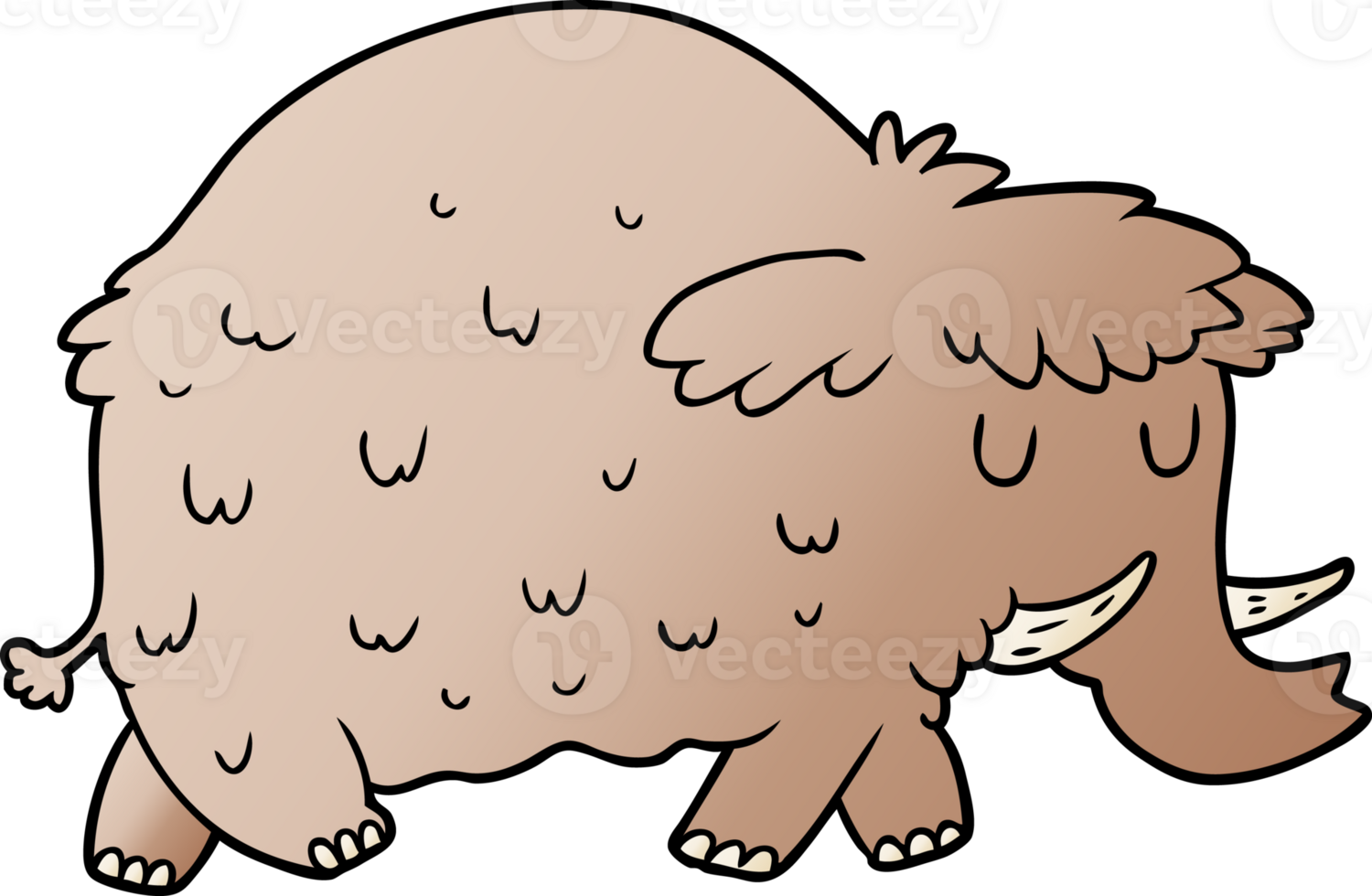 cartoon prehistoric mammoth png