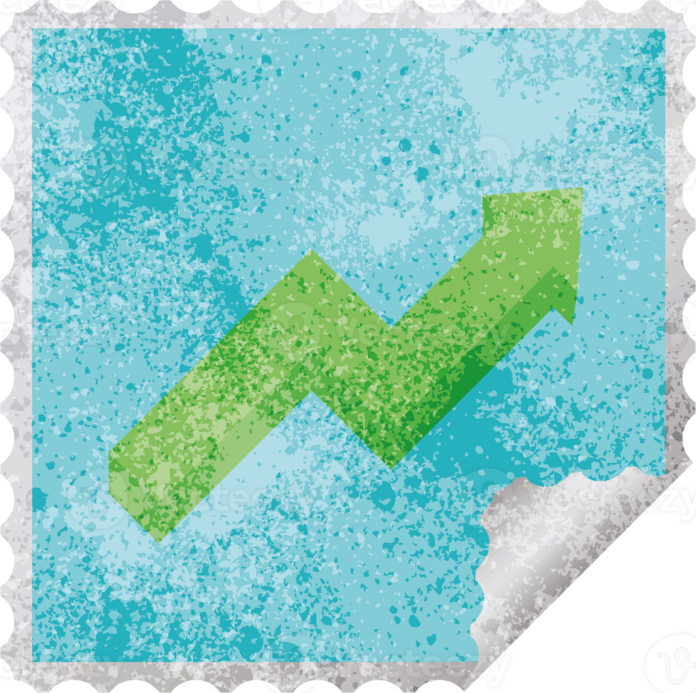 performance arrow graphic square sticker stamp png