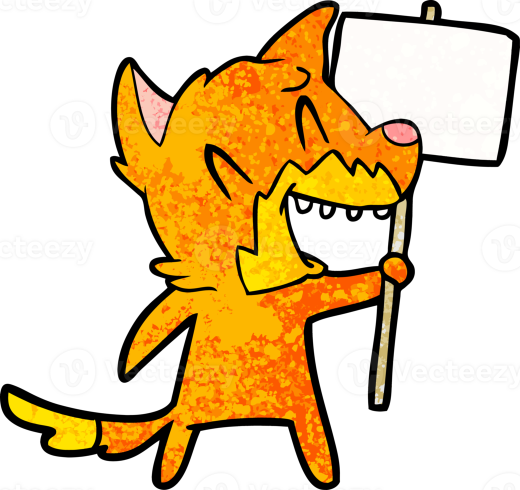 laughing fox cartoon png
