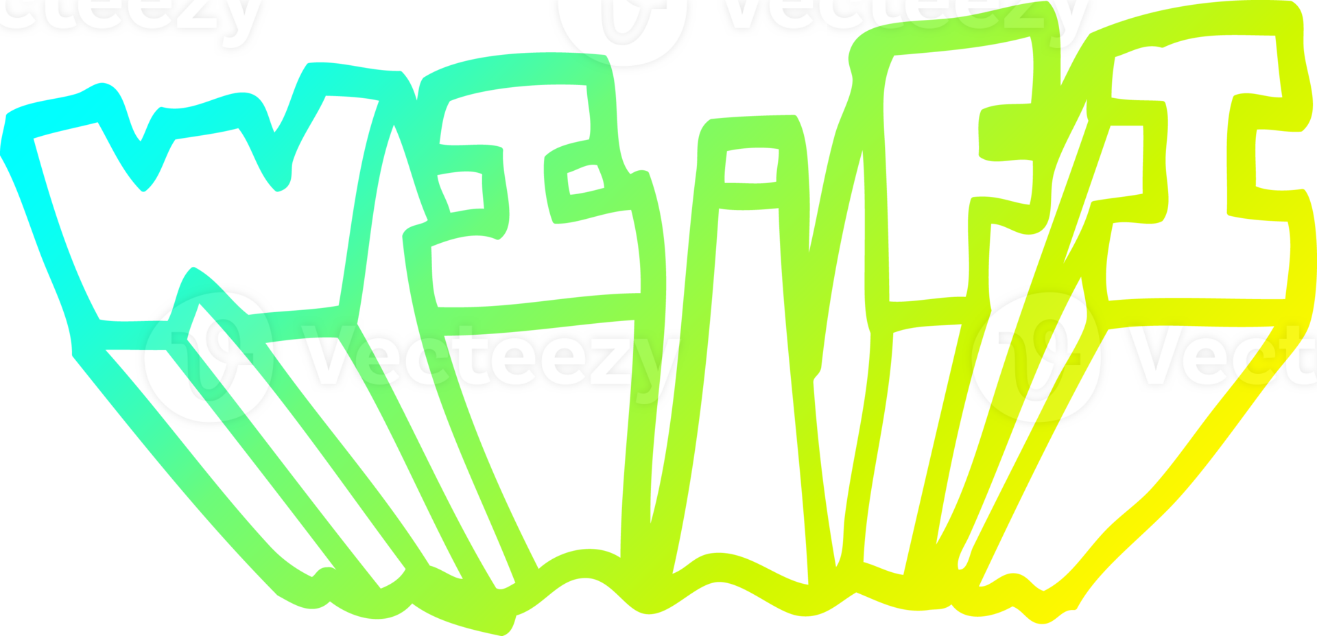 cold gradient line drawing of a cartoon tablets png