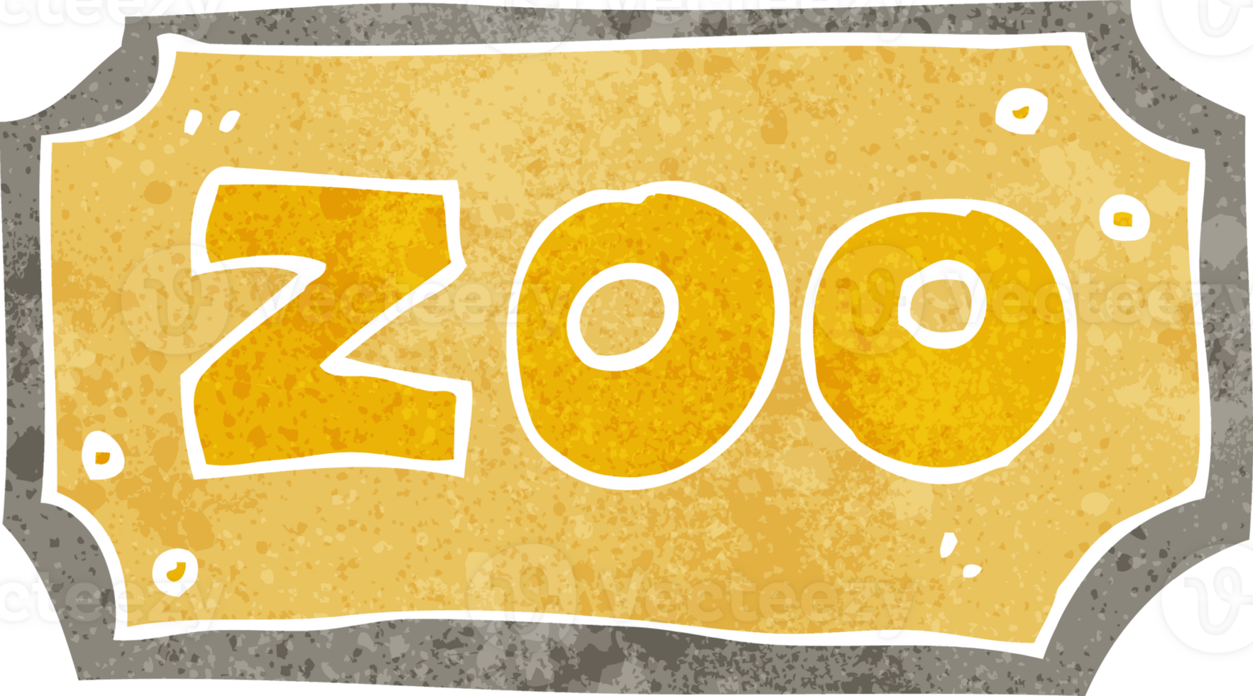 cartoon zoo sign png