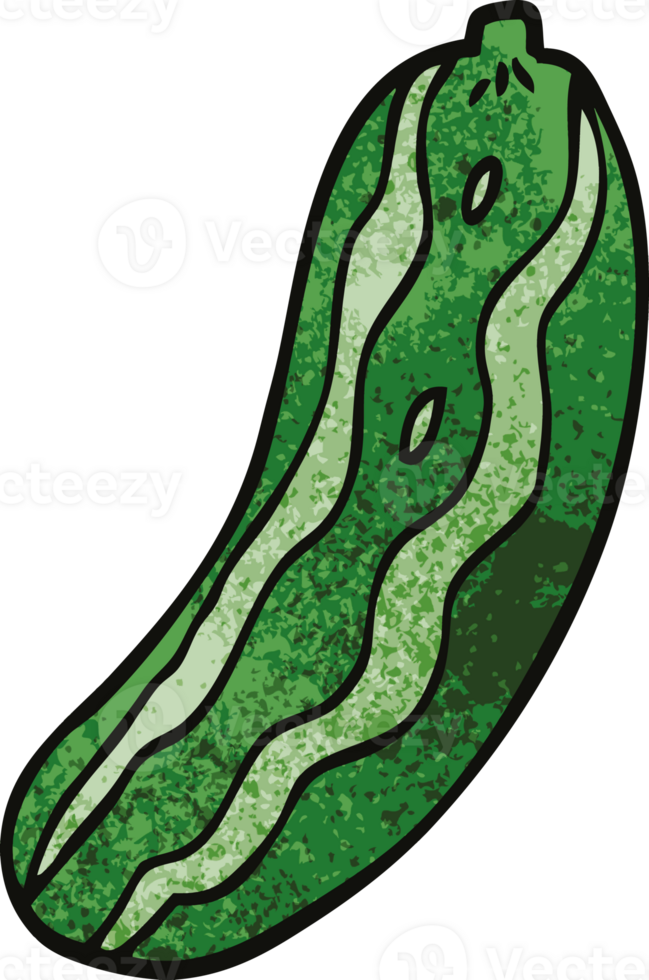 cartoon doodle cucumber plant png