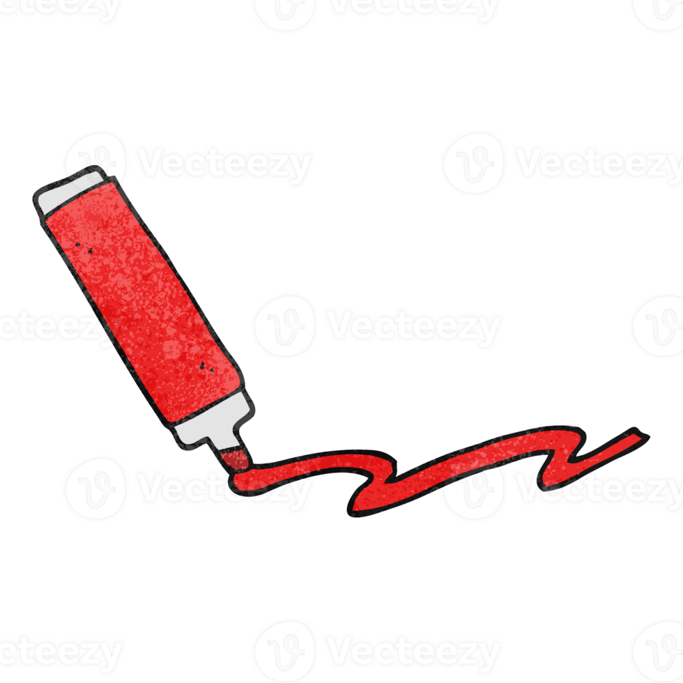 hand textured cartoon marker pen png