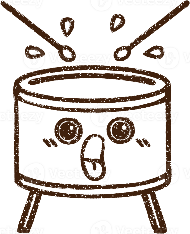 Drum Charcoal Drawing png