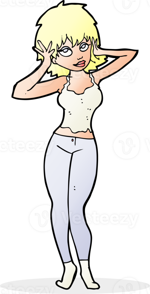 cartoon pretty woman png