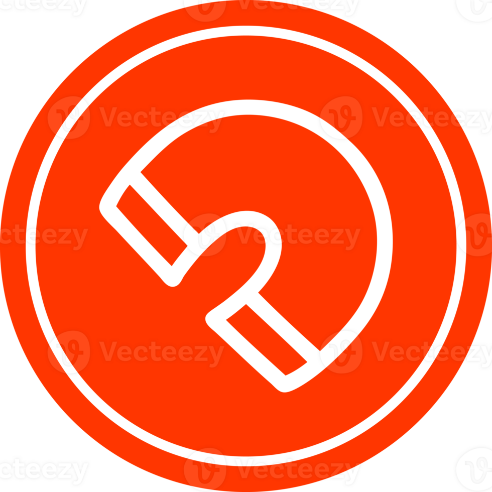 traditional magnet circular icon symbol png
