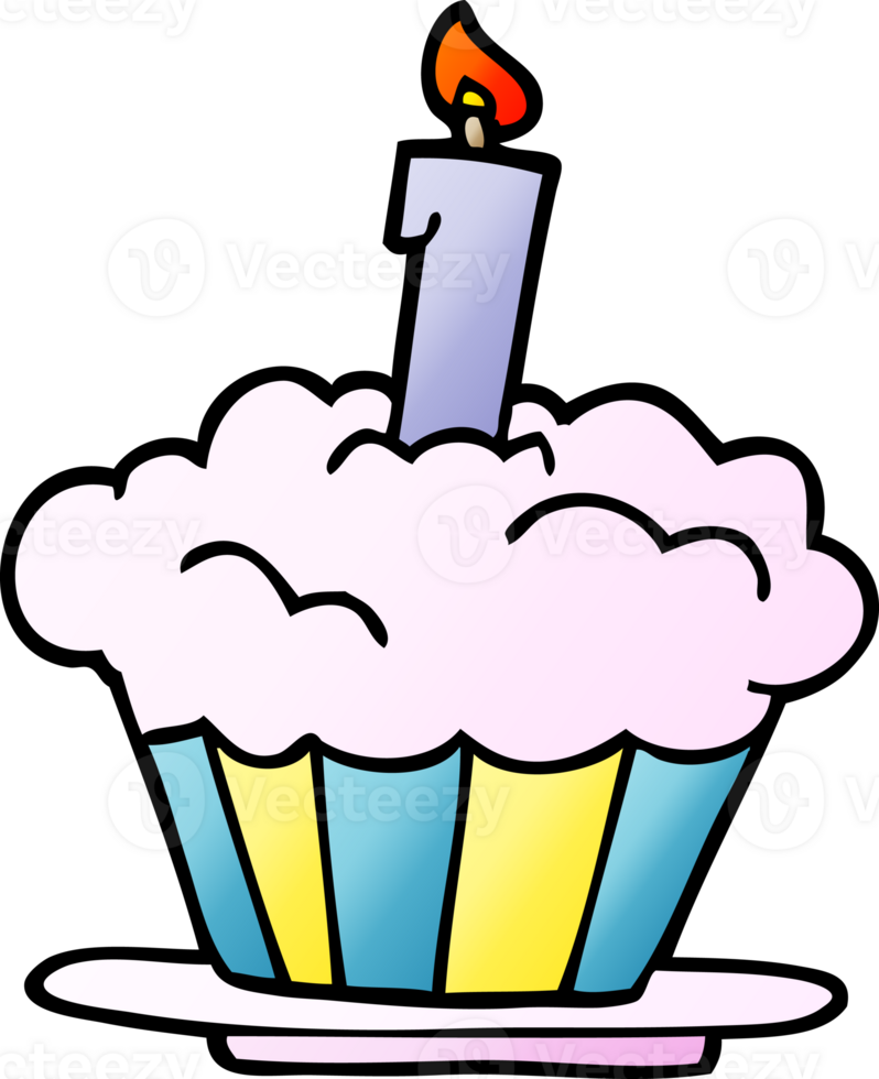 cartoon doodle birthday cake png