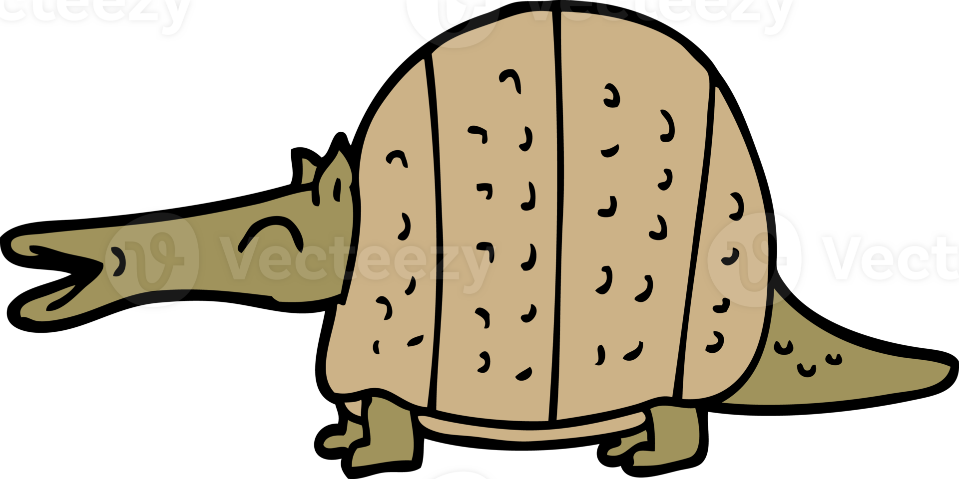 cartoon doodle armadillo png