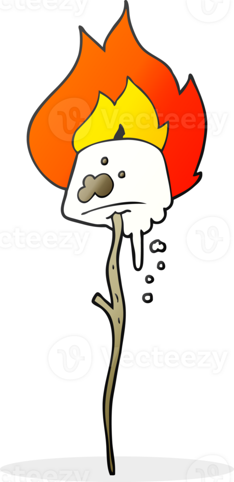 cartoon toasted marshmallow png