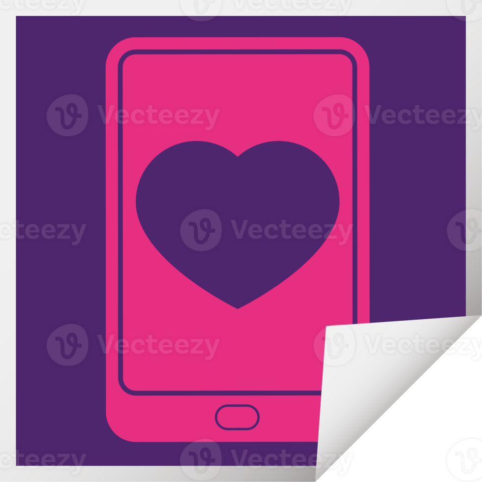 electronic tablet showing business performance square peeling sticker png