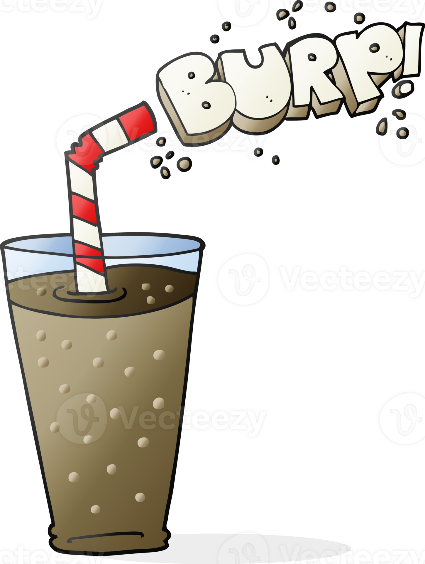 cartoon fizzy drink in glass 44973537 PNG