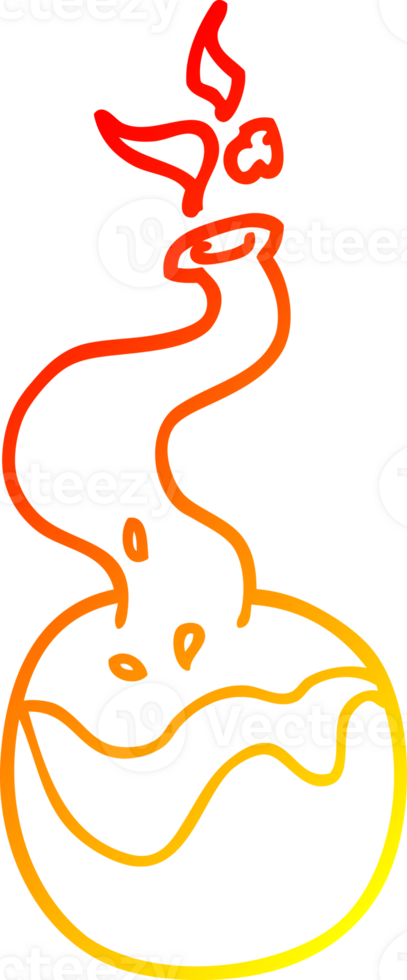 warm gradient line drawing cartoon experiment potions png