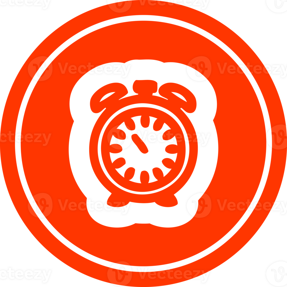 alarm clock circular icon png