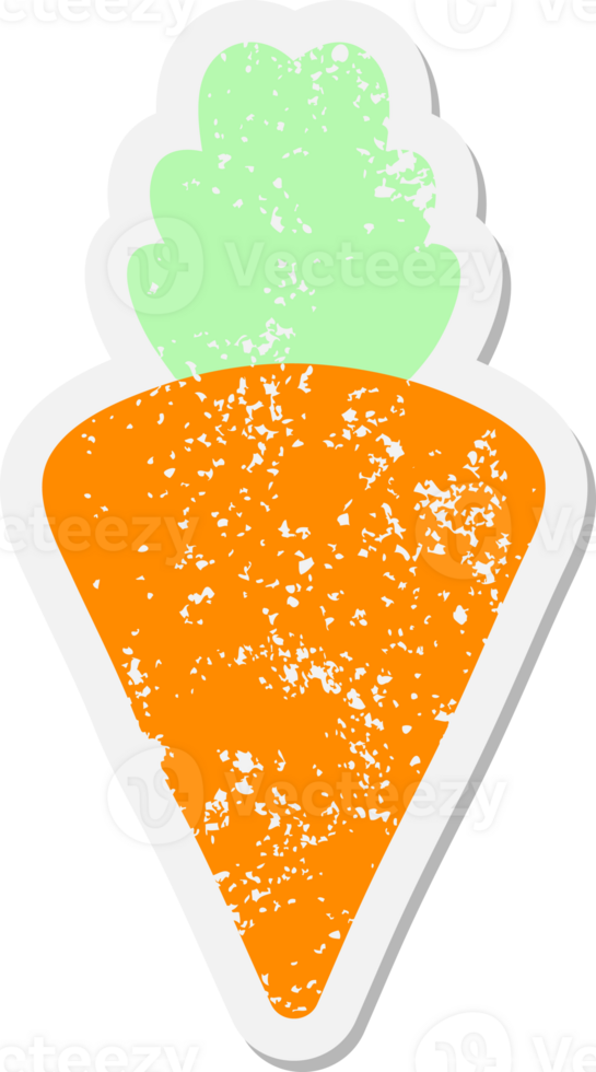 tasty looking carrot grunge sticker png