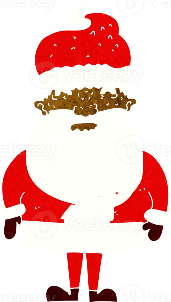 cartoon grumpy santa claus png