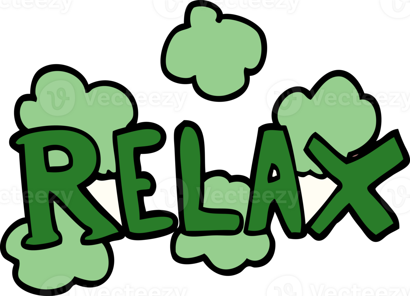 tecknad doodle slappna av symbol png