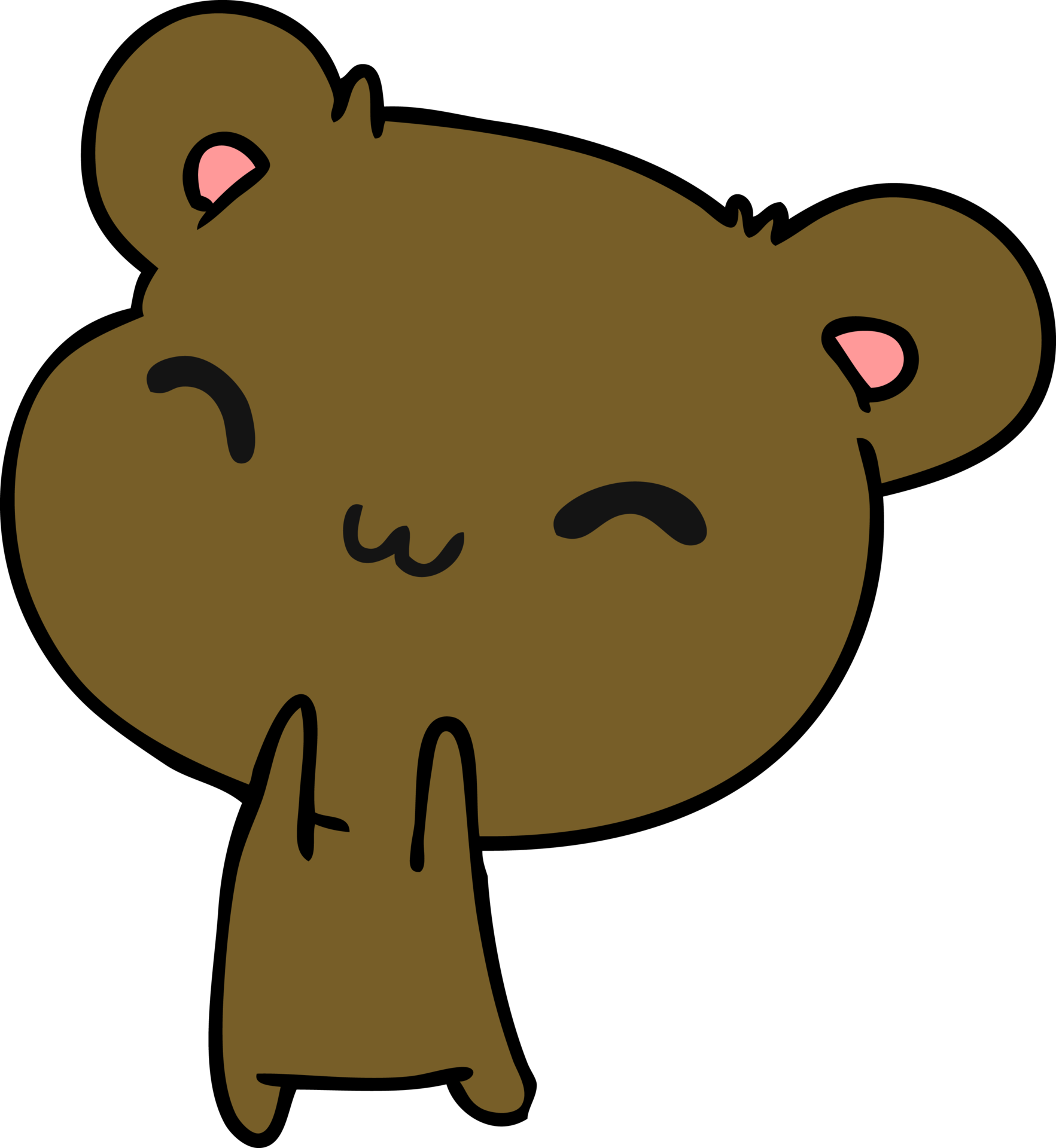 cartoon kawaii cute teddy bear 44974511 PNG
