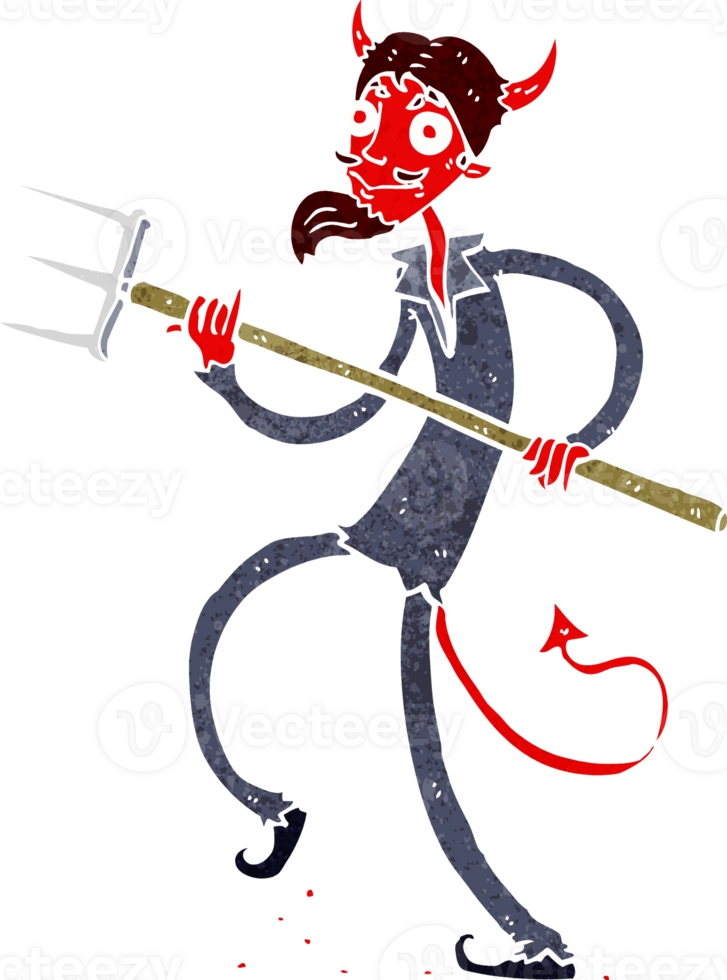 cartoon devil with pitchfork png