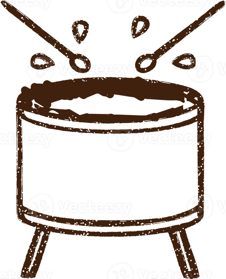 Drum Charcoal Drawing png