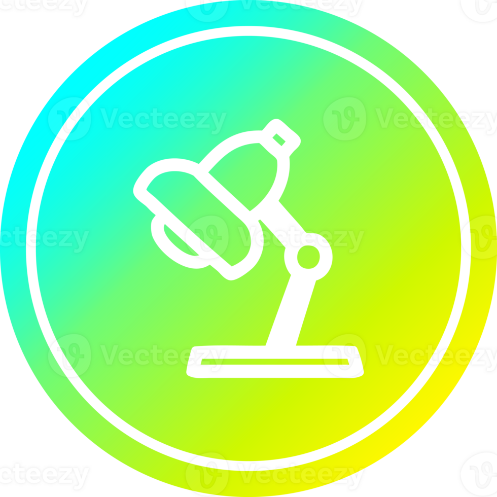 work lamp circular in cold gradient spectrum png