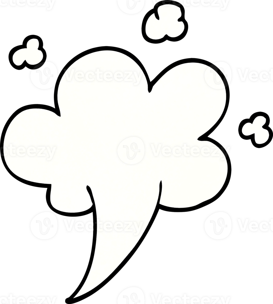 cartoon doodle gust of air png