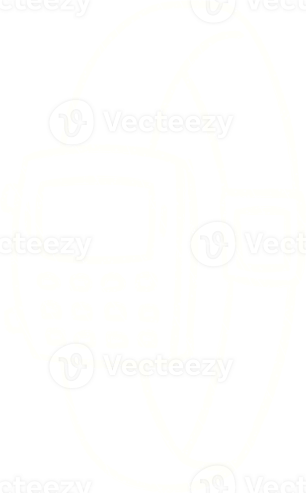 Digital Wristwatch Chalk Drawing png